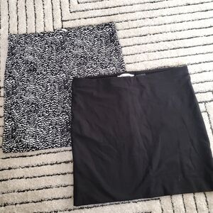 Two Stretch Mini Skirts